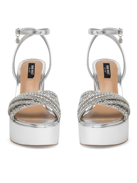 Nine West Sandali Nine West WFA2736-1 Srebrna