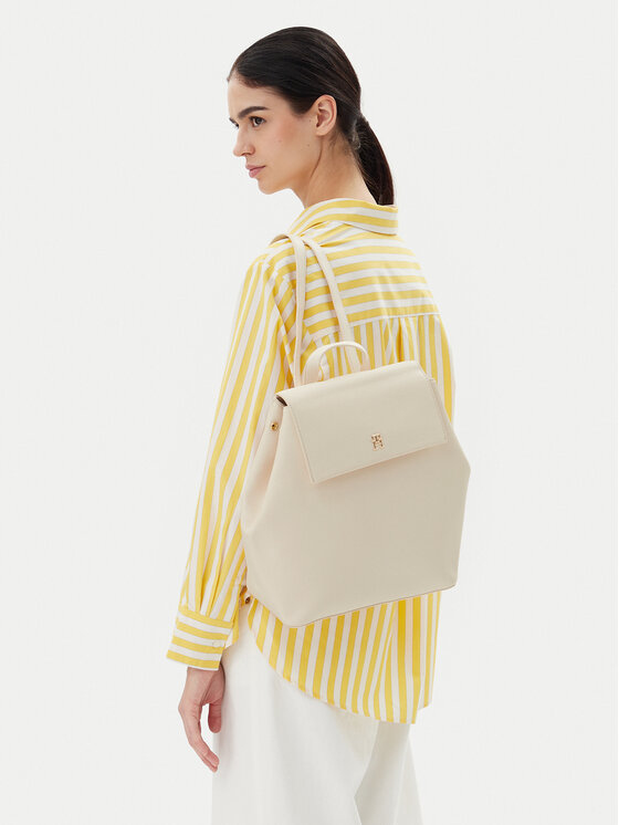 Tommy Hilfiger Batoh Tommy Hilfiger Th Legacy Backpack AW0AW17407 Béžová