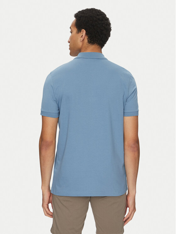 BOSS BOSS Поло Passerzip 50537507 Блакитний Slim Fit