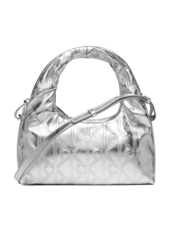 Calvin Klein Τσάντα Calvin Klein Puffy Aop Mini Bag With Strap LV04F3444G Ασημί