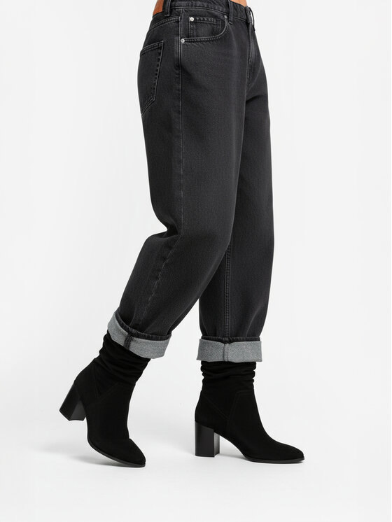 Nine West Polokozačky Nine West CEO-JAMILAH-01 Černá