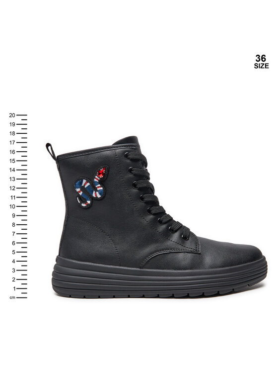 Geox Ботуши Geox J Phaolae Girl J46ETD 000BC C9999 S Черен