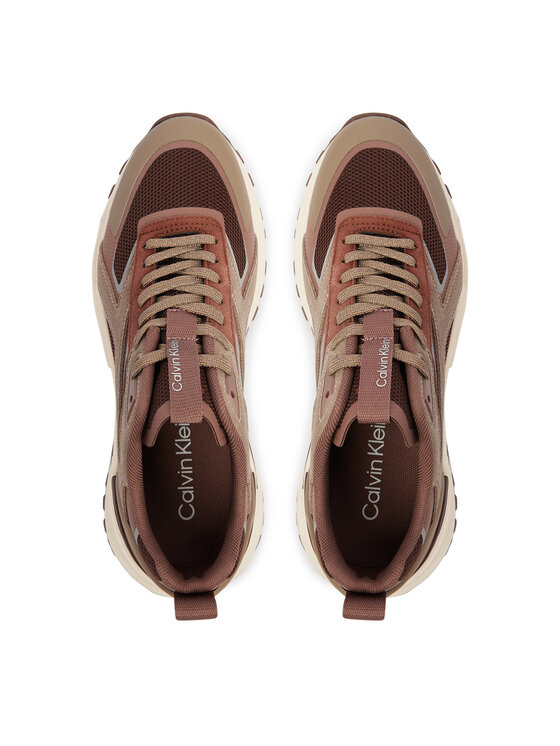 Calvin Klein Αθλητικά Calvin Klein Hike Runner Ck Stripe Refl Su HW0HW03107 Καφέ