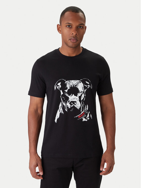 HUGO HUGO Camiseta Dubrox 50553779 Negro Regular Fit