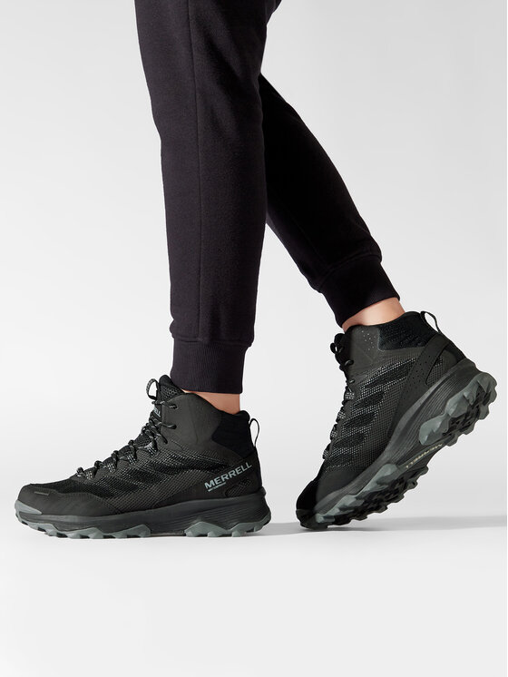 Merrell Сникърси Merrell Speed Strike Mid Wp J066873 Черен