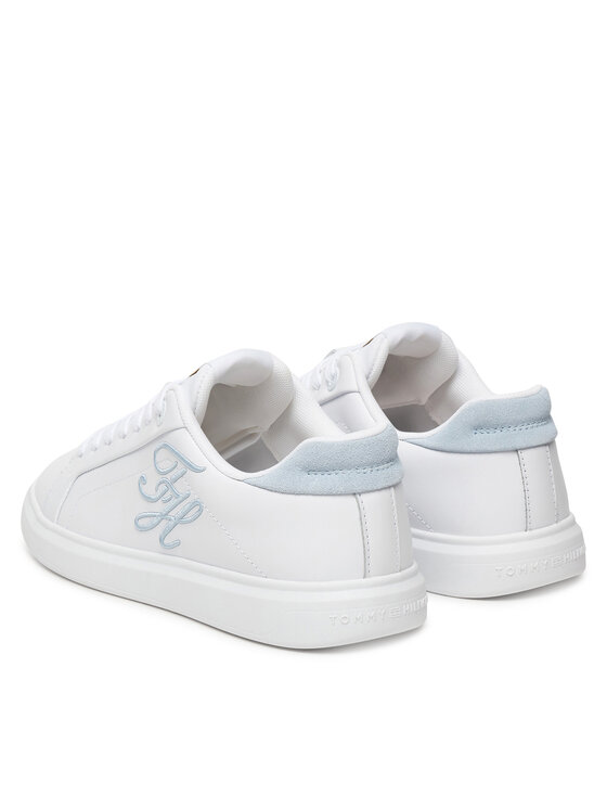 Tommy Hilfiger Sneakers Tommy Hilfiger Th Icon Court Script FW0FW09363 Alb