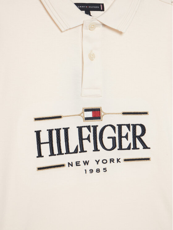 Tommy Hilfiger Tommy Hilfiger Polo Icons KB0KB10359 Écru Regular Fit