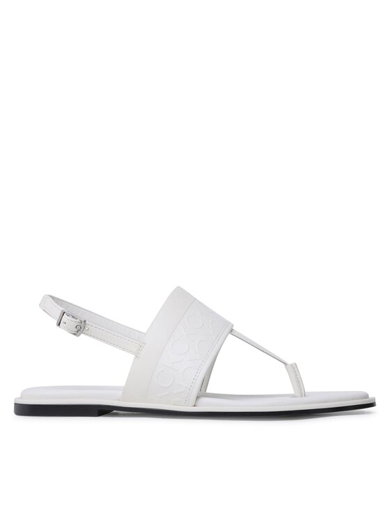 Calvin Klein Basutės Calvin Klein Almond Tp Sandal HW0HW01536 Écru