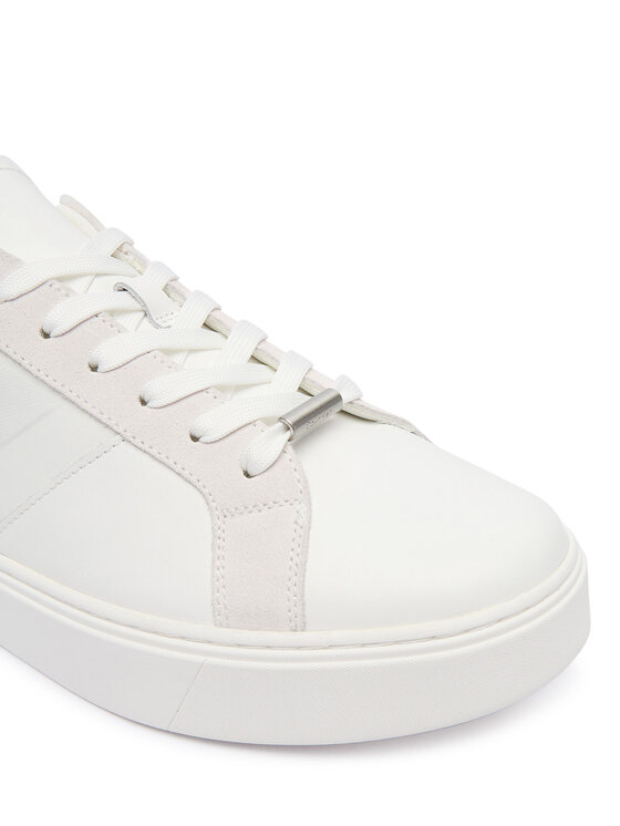 Calvin Klein Sneakers Calvin Klein Classic Cupsole Laceup Tape Lth YM0YM01430 Bianco