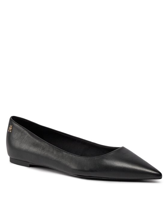 Tommy Hilfiger Bailarinas Tommy Hilfiger Essential Pointed Ballerina FW0FW07863 Negro