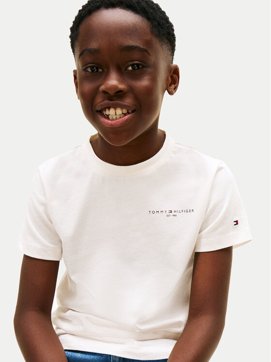 Tommy Hilfiger Tommy Hilfiger Camiseta Mini Corp KS0KS00661 Écru Regular Fit