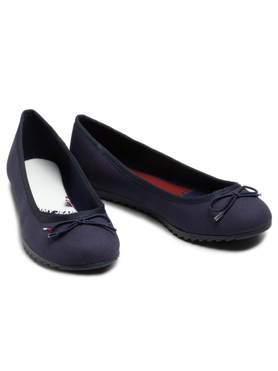 Tommy Jeans Balerina Tommy Jeans Essential Tommy Jeans Ballerina EN0EN01284 Sötétkék