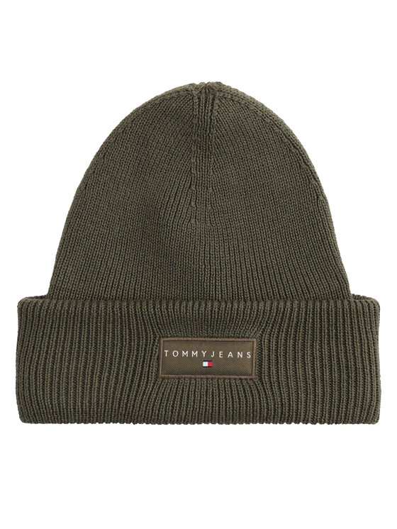 Tommy Jeans Cepure Tommy Jeans Tjm Linear Beanie AM0AM13666 Zaļš