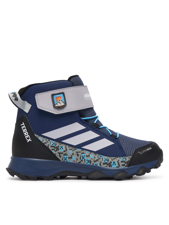 adidas Трекінгові черевики adidas Minecraft Terrex Snow Cf Climawarm Winter Shoes Kids KJ6489 Голубий