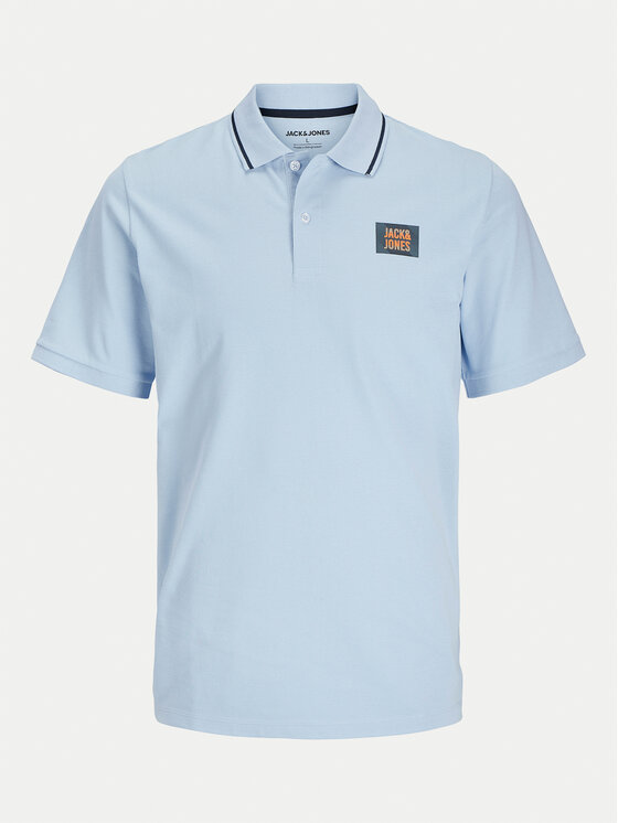 Jack & Jones Jack & Jones Поло Hudson 12269238 Блакитний Regular Fit