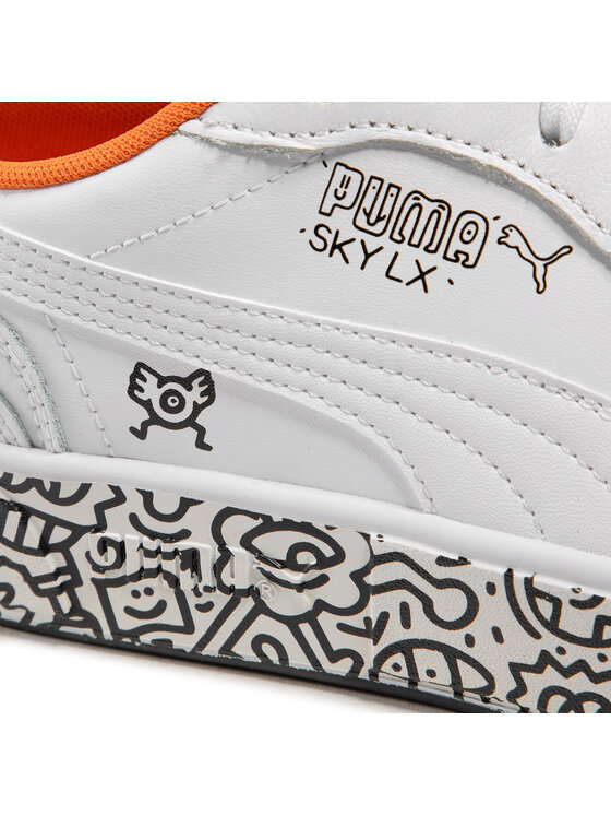 Puma Сникърси Puma Sky Lx Low Mr Doodle 374211 01 Бял