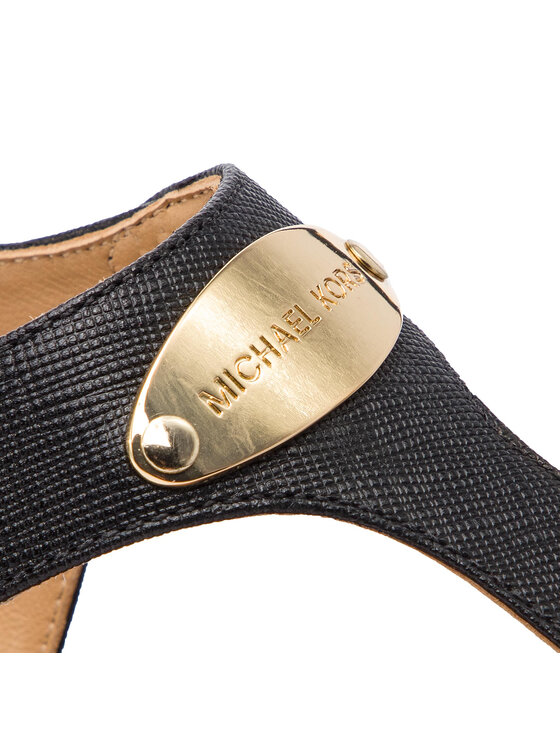 MICHAEL Michael Kors Szandál MICHAEL Michael Kors Mk Plate Thong 40U2MKFA2L Fekete