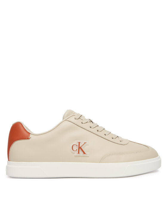 Calvin Klein Сникърси Calvin Klein Low Prof Cupsole Emb Lth HM0HM02124 Бежов