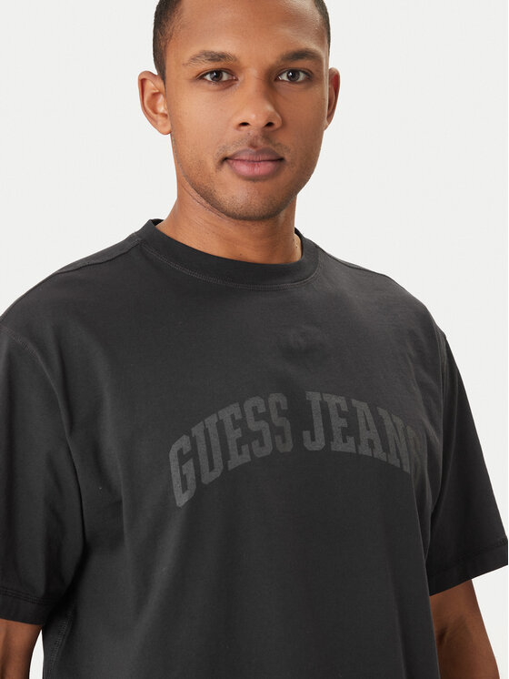 Guess Jeans Guess Jeans Футболка M6GIB6 K8FQ4 Чорний Regular Fit