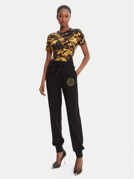 Versace Jeans Couture Versace Jeans Couture Camiseta 79HAH608 JS504 Negro Slim Fit