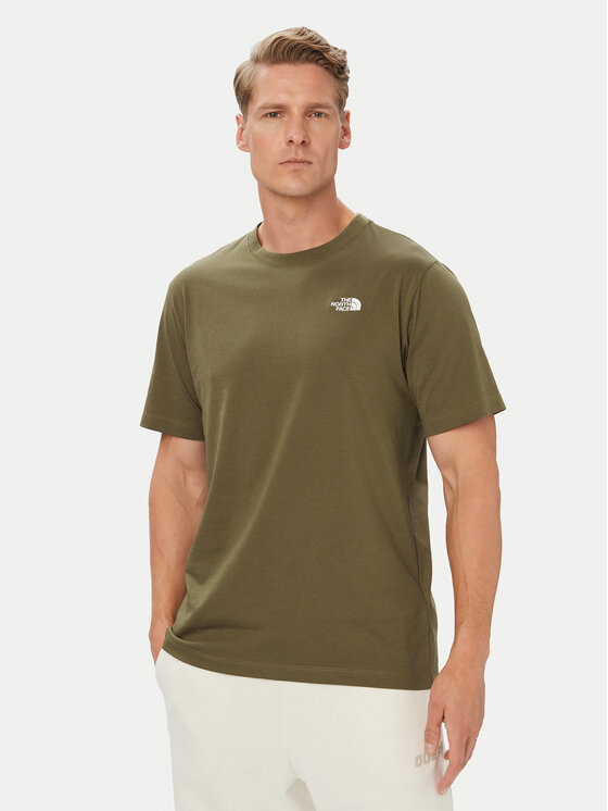 The North Face The North Face Camiseta Evolution Simple Dome NF0A8CZ2 Caqui Regular Fit