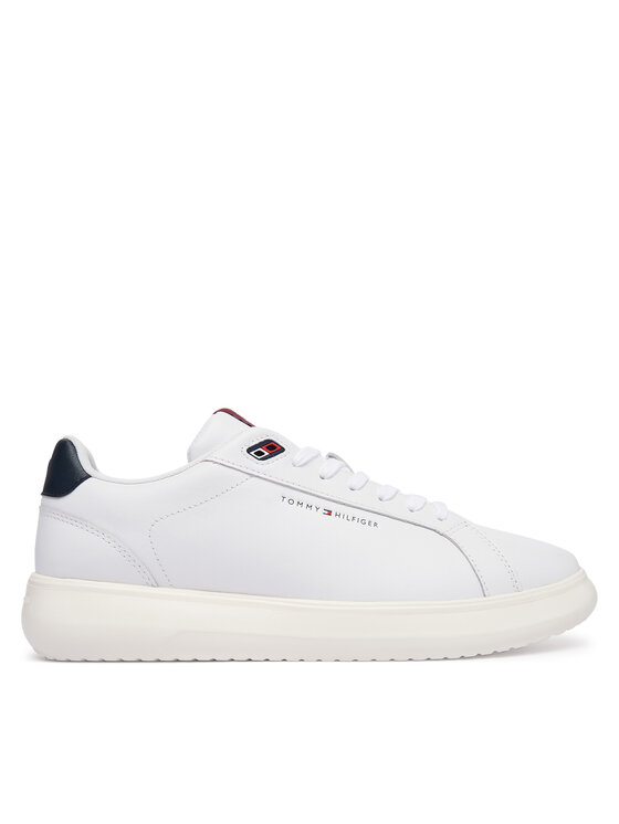 Tommy Hilfiger Laisvalaikio batai Tommy Hilfiger Light Chunky Leather Sneaker FM0FM06000 Balta