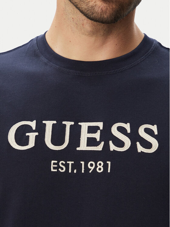 Guess Guess Футболка M6YI41 K4227 Cиній Regular Fit