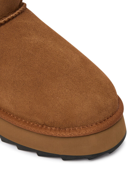 EMU Australia Μπότες Χιονιού EMU Australia Sharky Micro Flatform W13304 Καφέ