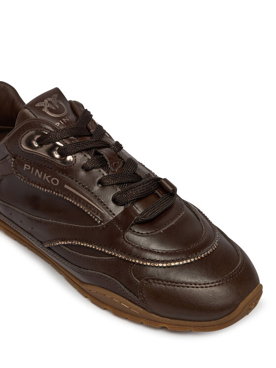PINKO Sneakers PINKO Yulia 04 SS0223P003 Maro închis