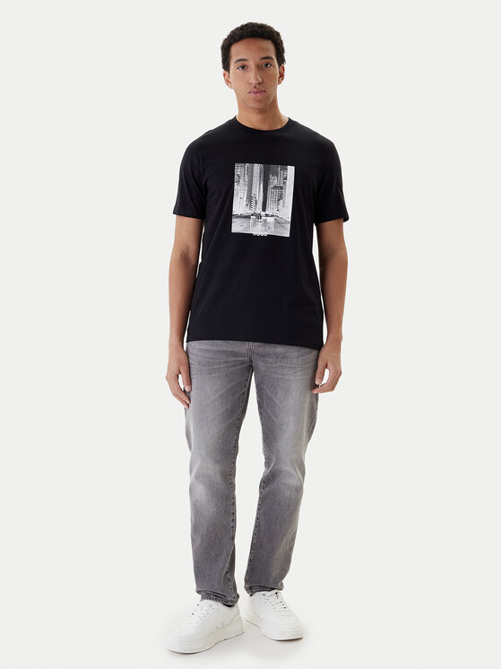 HUGO HUGO Camiseta Deyss 50553755 Negro Regular Fit