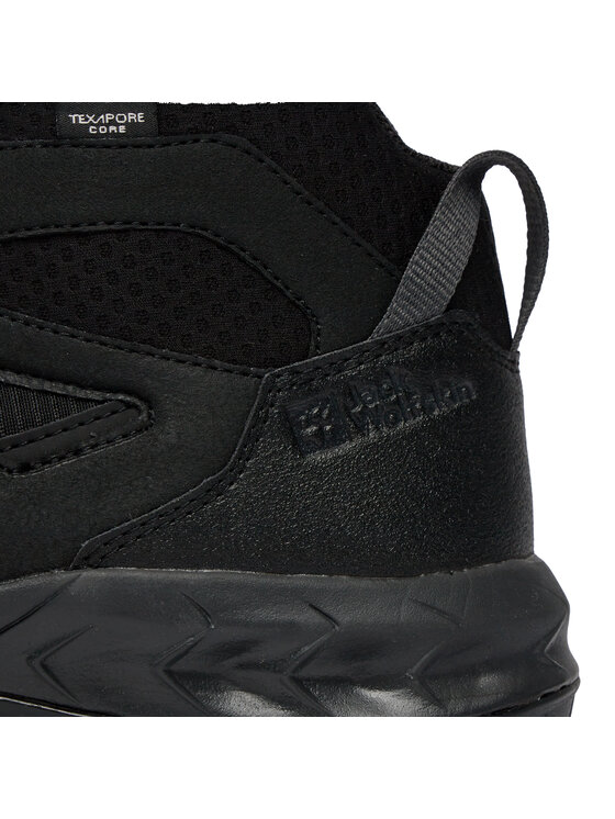 Jack Wolfskin Trekingová obuv Jack Wolfskin Woodland 2 Texapore Mid M 4051261 Čierna