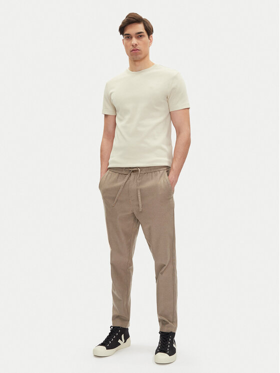 Mustang Mustang Футболка Allen 1016486 Бежевий Slim Fit