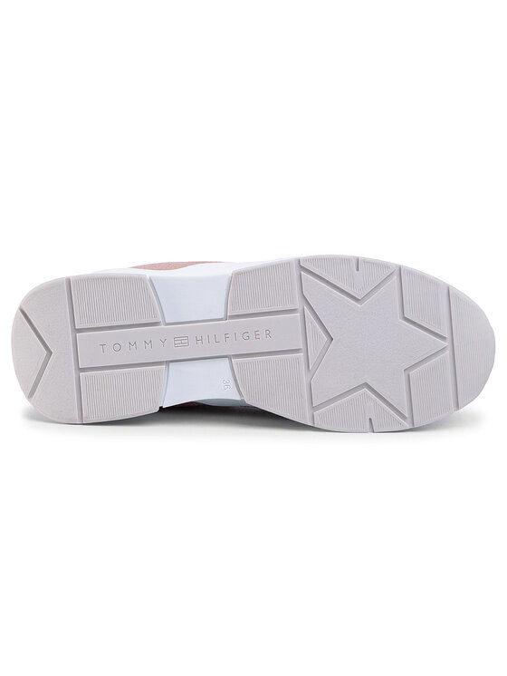Tommy Hilfiger Sneakersy Tommy Hilfiger Sporty Chunky Glitter Sneaker FW0FW04853 Biela