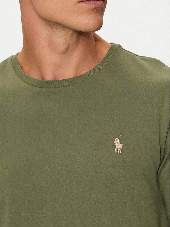 Polo Ralph Lauren Polo Ralph Lauren Marškinėliai 710671438389 Žalia Custom Slim Fit