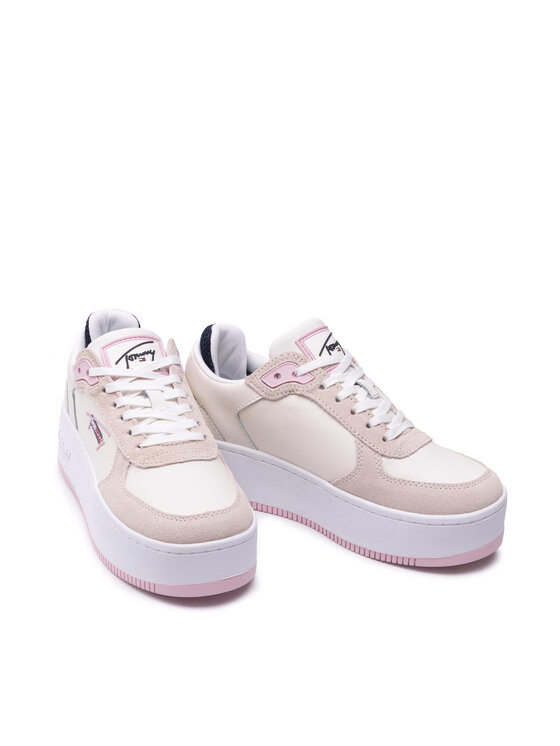 Tommy Hilfiger Superge Tommy Hilfiger Iconic Flatform EN0EN01421 Bež