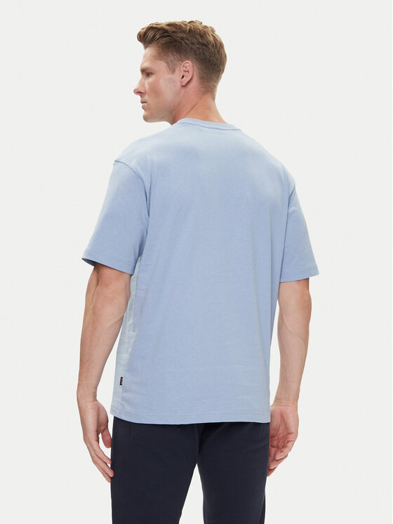 BOSS BOSS Camiseta Te_Voyage 50546370 Azul Relaxed Fit