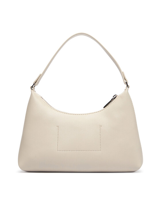 Calvin Klein Ročna torba Calvin Klein Foil Logo Small Shoulder Bag LV04F3890G Kremna