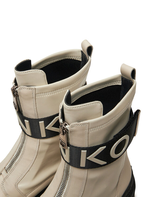 PINKO Polokozačky PINKO Mia 13 SD0219 P061 Écru