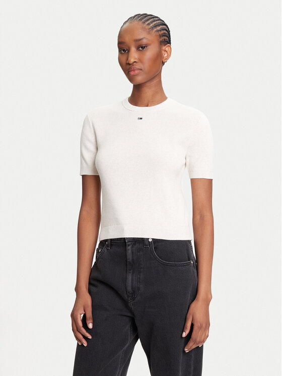 Tommy Jeans Tommy Jeans Camiseta Essential DW0DW19336 Beis Regular Fit