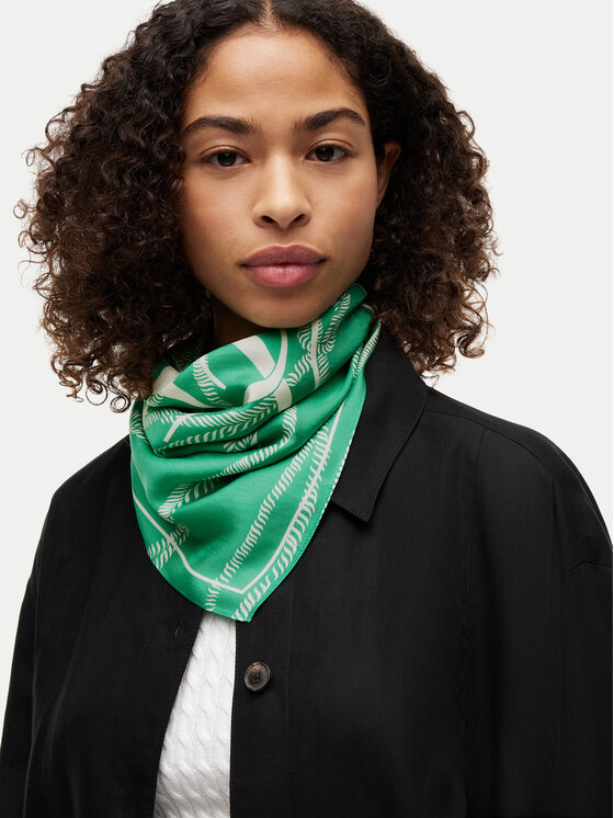Tommy Hilfiger Šátek Tommy Hilfiger Script AW0AW18683 Zelená
