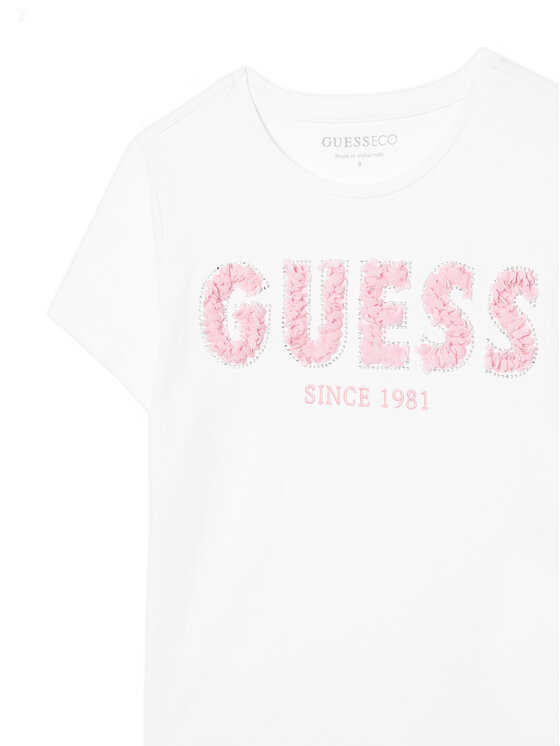 Guess Guess Футболка J6RI24 K6YW4 Білий Regular Fit