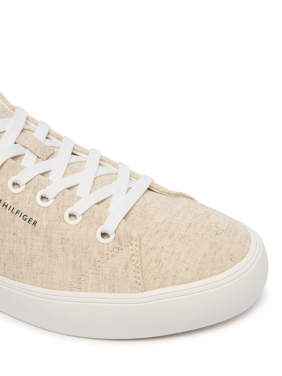 Tommy Hilfiger Sneakers Tommy Hilfiger Th Hi Vulc Core Low Chambray FM0FM05818 Beige