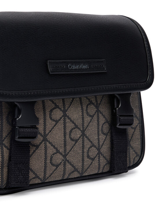Calvin Klein Torbica za okrog pasu Calvin Klein Mixed Emblem Aop LV04D3451G Bež