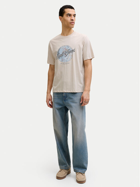 Jack & Jones Jack & Jones Camiseta Honolulu 12288088 Beis Regular Fit