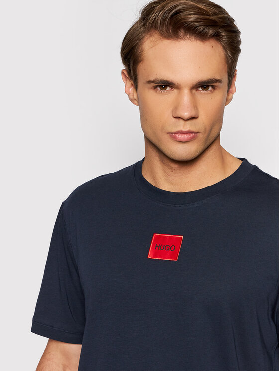 HUGO Hugo Футболка Diragolino212 50447978 Cиній Regular Fit