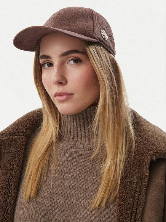 Guess Czapka z daszkiem Guess AW5627 POL01 Brązowy