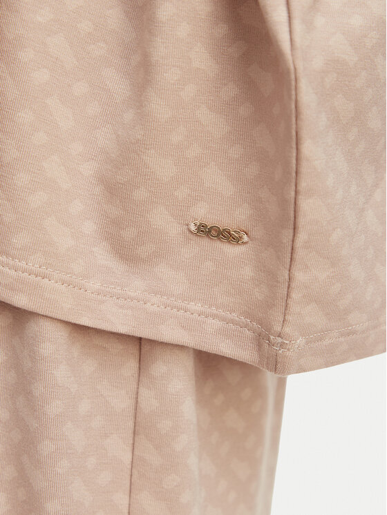 BOSS BOSS Camiseta de pijama 50561029 Beis Oversize