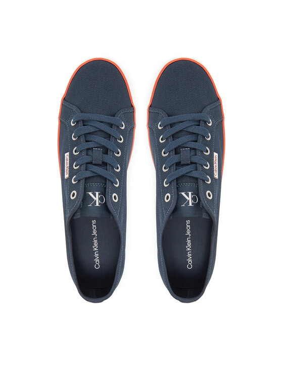 Calvin Klein Jeans Tenisówki Calvin Klein Jeans Ess Vulc Low Mg Cv YM0YM01301 Granatowy