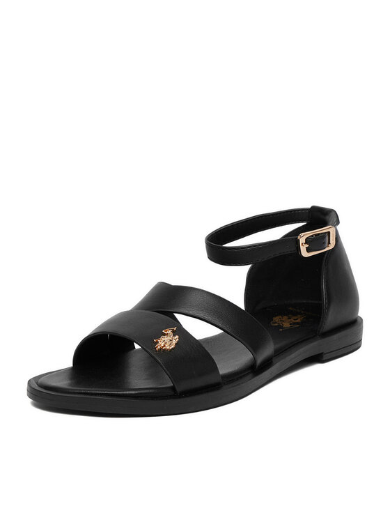 U.S. Polo Assn. Босоніжки U.S. Polo Assn. EO-CASSIE003W/6Y1 Чорний