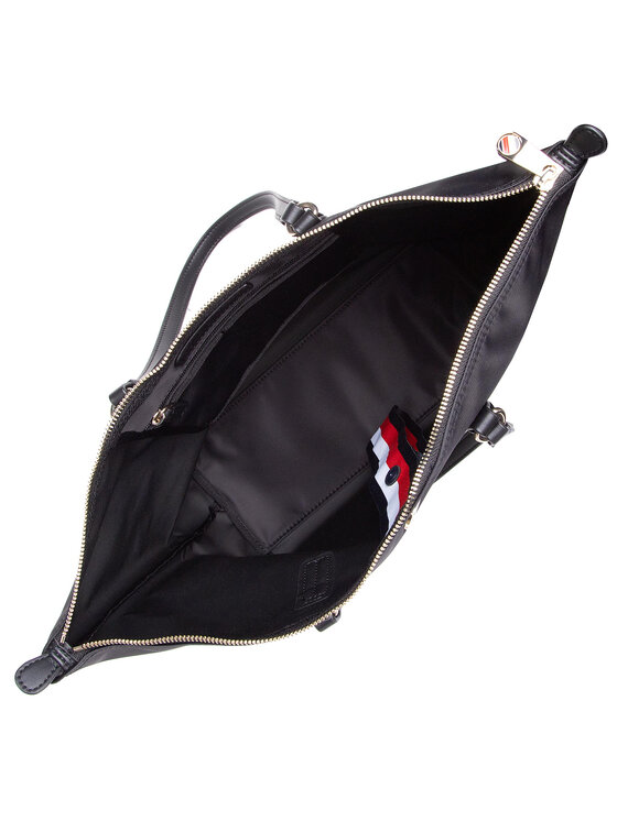 Tommy Hilfiger Torebka Tommy Hilfiger Poppy Tote AW0AW09696 Czarny